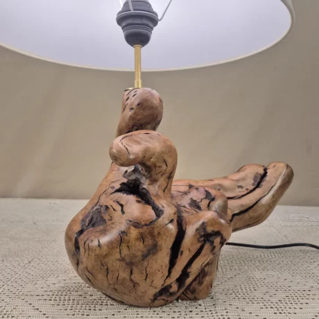 Lampe à poser design en bois