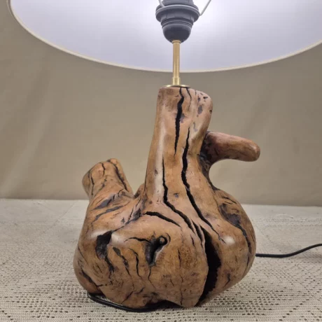 Lampe à poser design en bois