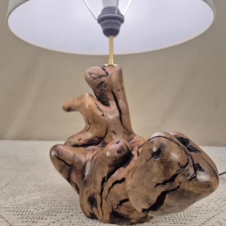Lampe à poser design en bois