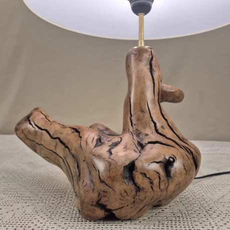 Lampe à poser design en bois