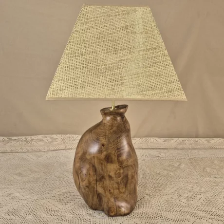 Lampe à poser design en bois