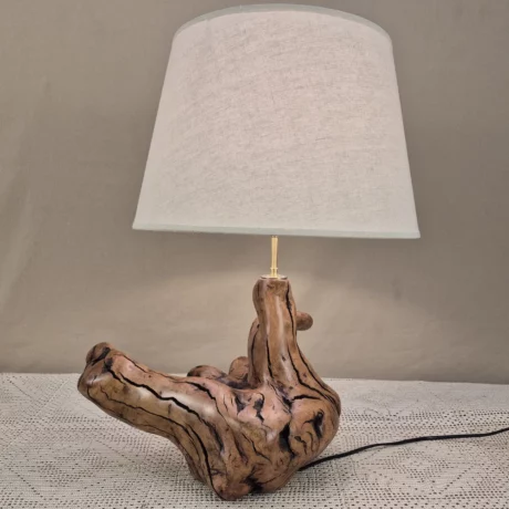 Lampe à poser design en bois