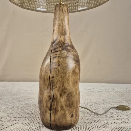 Lampe à poser design en bois