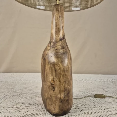 Lampe à poser design en bois