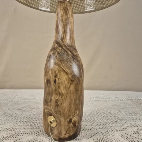 Lampe à poser design en bois