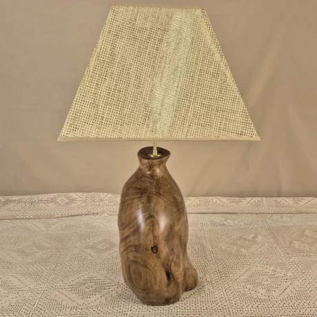 Lampe à poser design en bois