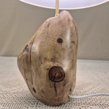 Lampe à poser design en bois