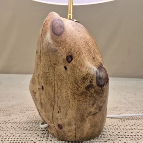 Lampe à poser design en bois