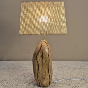 Lampe à poser design en bois