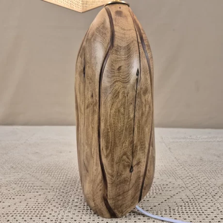 Lampe à poser design en bois