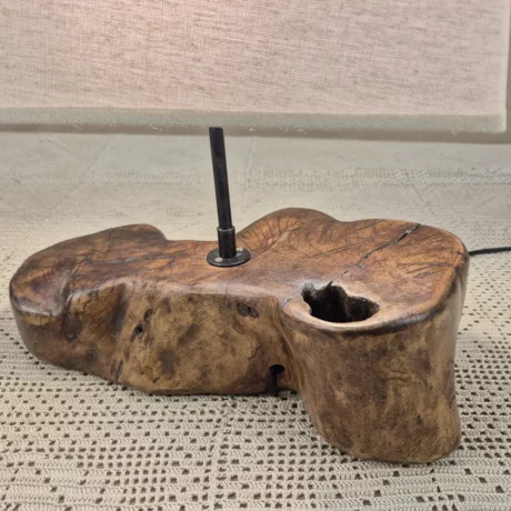 Lampe à poser design en bois