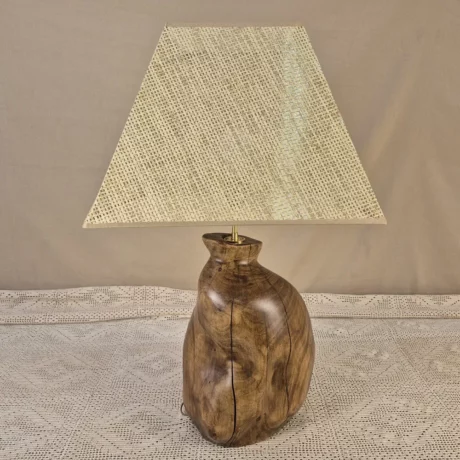 Lampe à poser design en bois