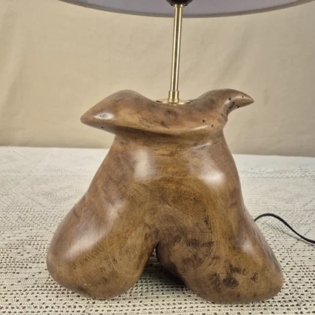 Lampe en bois