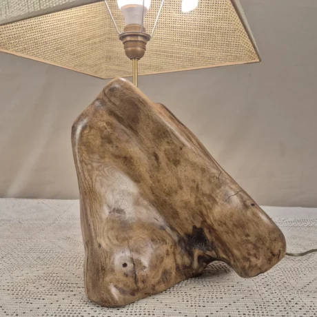Lampe décorative en bois