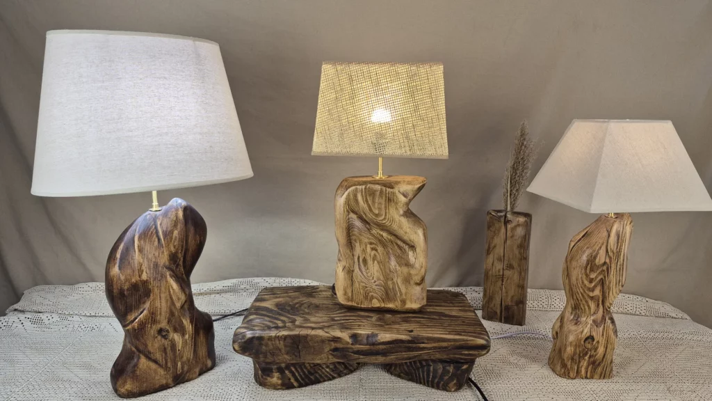 Lampe rustique