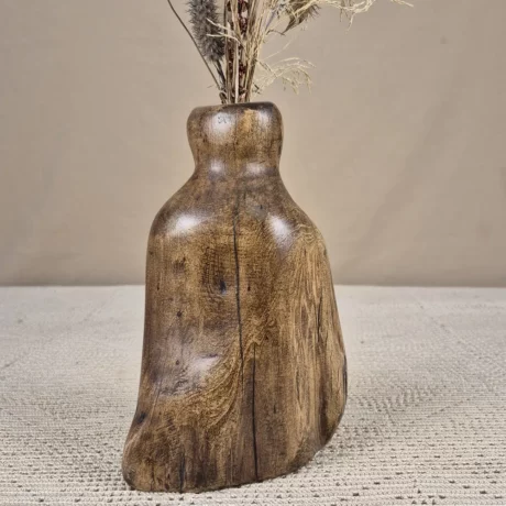 Vase en bois fait main