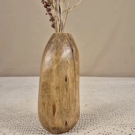 Vase en bois fait main