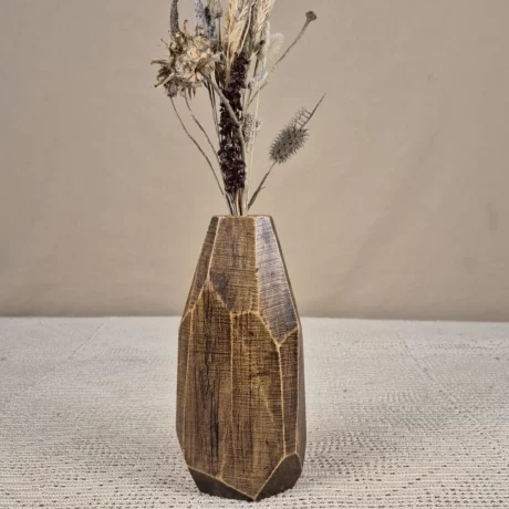 Vase en bois fait main
