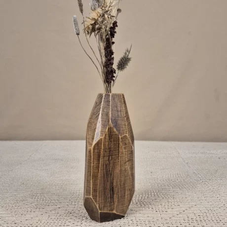 Vase en bois fait main