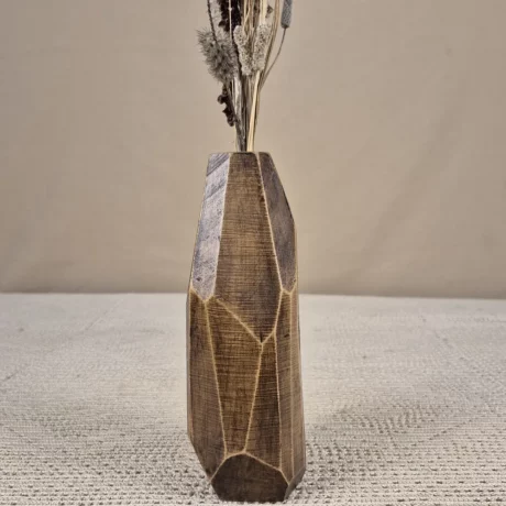 Vase en bois fait main