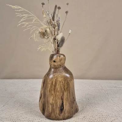 Vase en bois fait main