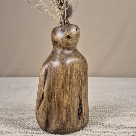 Vase en bois fait main